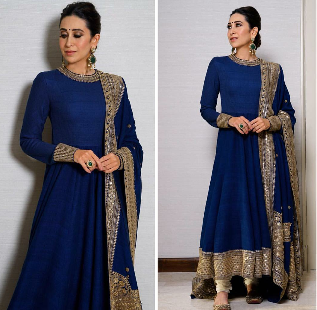 Karisma Kapoor Looks Stunning in This Navy Blue Suit