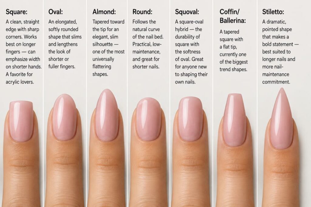 popular nail shape guide