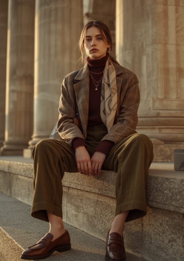 Poetcore Dress to Impress: Oversized Turtlenecks & Vintage Blazer Looks