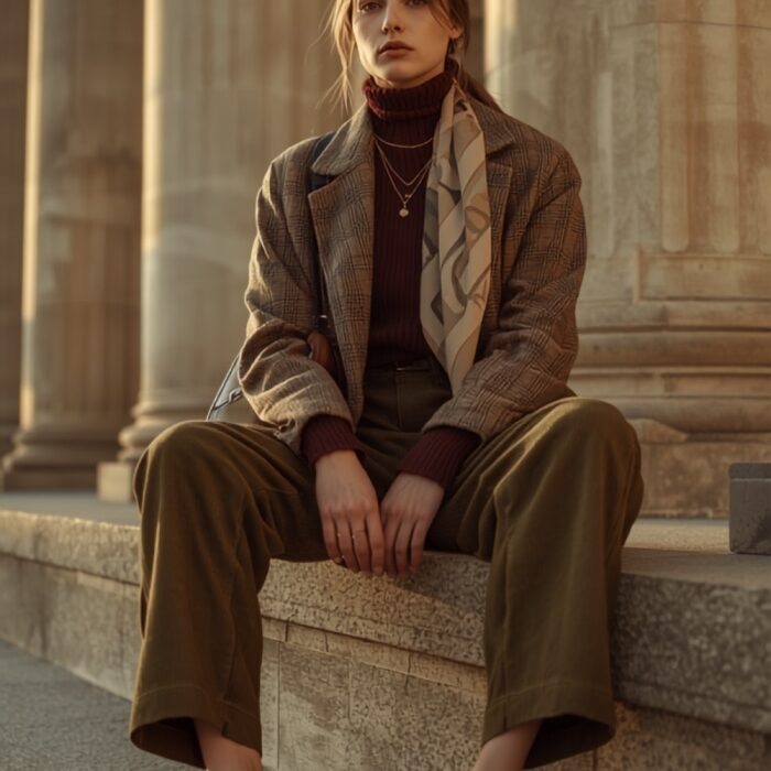 Poetcore Dress to Impress: Oversized Turtlenecks & Vintage Blazer Looks
